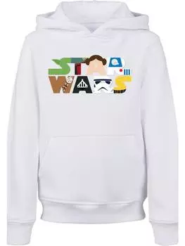 Пуловер с капюшоном F4NT4STIC, белый