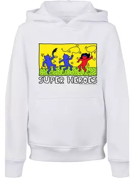 Пуловер с капюшоном F4NT4STIC, белый