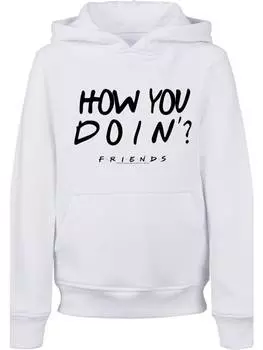 Пуловер с капюшоном F4NT4STIC, белый