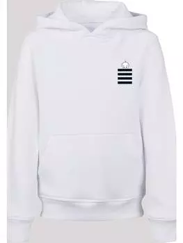 Пуловер с капюшоном F4NT4STIC, белый