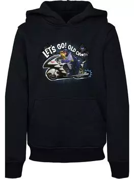 Пуловер с капюшоном F4NT4STIC, черный