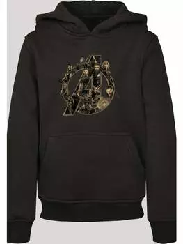 Пуловер с капюшоном F4NT4STIC, черный