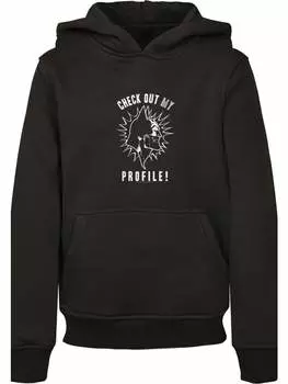 Пуловер с капюшоном F4NT4STIC, черный