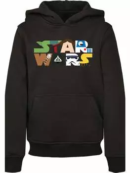 Пуловер с капюшоном F4NT4STIC, черный