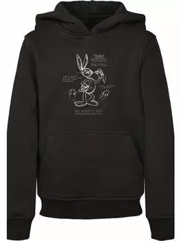 Пуловер с капюшоном F4NT4STIC, черный