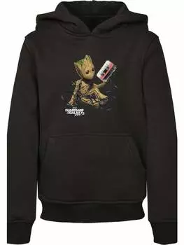 Пуловер с капюшоном F4NT4STIC, черный