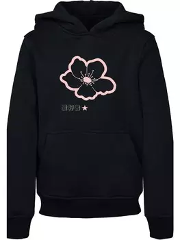 Пуловер с капюшоном F4NT4STIC, черный