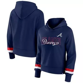 Пуловер с капюшоном Fanatics Branded Atlanta Braves, нави
