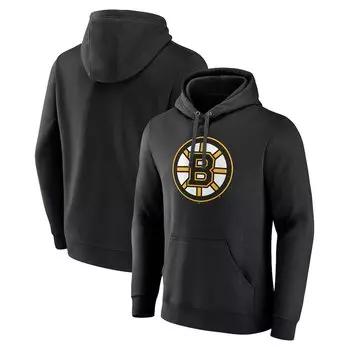 Пуловер с капюшоном Fanatics Branded Boston Bruins, черный