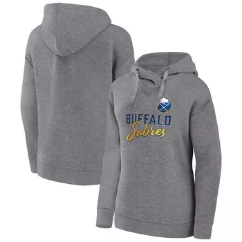 Пуловер с капюшоном Fanatics Branded Buffalo Sabres, серый