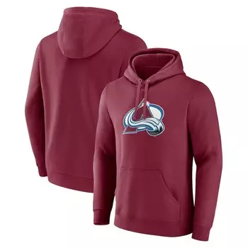 Пуловер с капюшоном Fanatics Branded Colorado Avalanche, бордовый