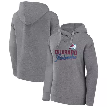 Пуловер с капюшоном Fanatics Branded Colorado Avalanche, серый