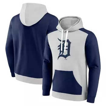 Пуловер с капюшоном Fanatics Branded Detroit Tigers, серый