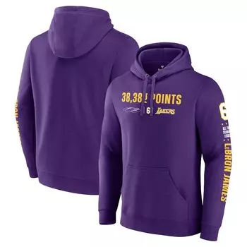 Пуловер с капюшоном Fanatics Branded Los Angeles Lakers, фиолетовый