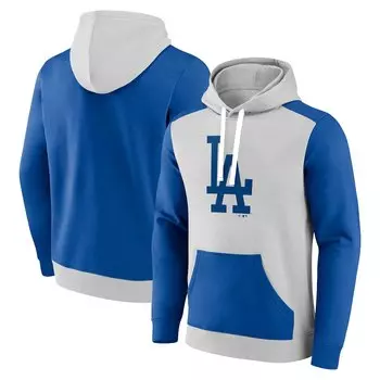 Пуловер с капюшоном Fanatics Branded Los Angeles Dodgers, серый