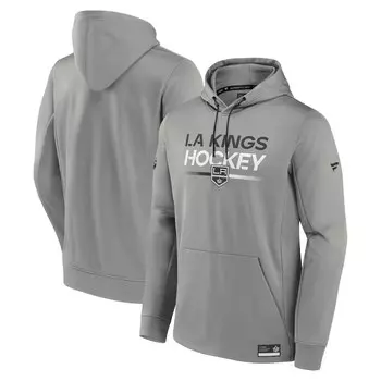 Пуловер с капюшоном Fanatics Branded Los Angeles Kings, серый