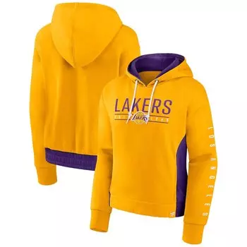Пуловер с капюшоном Fanatics Branded Los Angeles Lakers, золотой