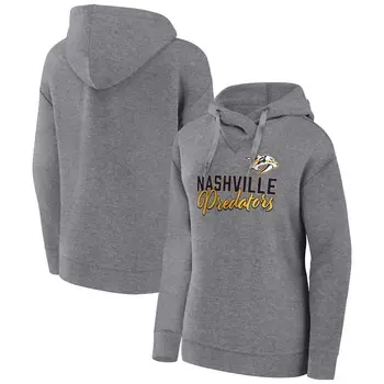 Пуловер с капюшоном Fanatics Branded Nashville Predators, серый