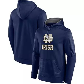 Пуловер с капюшоном Fanatics Branded Notre Dame Fighting Irish, нави