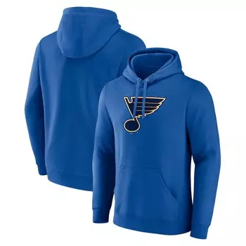 Пуловер с капюшоном Fanatics Branded St Louis Blues, синий