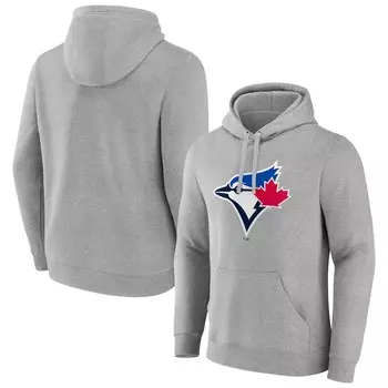 Пуловер с капюшоном Fanatics Branded Toronto Blue Jays, серый