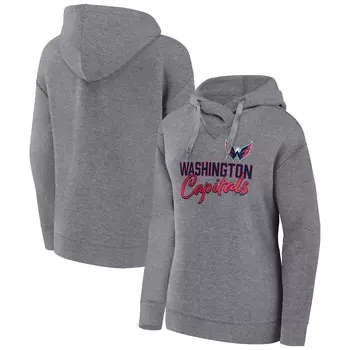 Пуловер с капюшоном Fanatics Branded Washington Capitals, серый