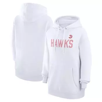 Пуловер с капюшоном G-III 4Her by Carl Banks Atlanta Hawks, белый