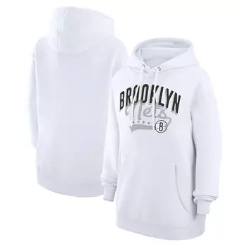 Пуловер с капюшоном G-III 4Her by Carl Banks Brooklyn Nets, белый