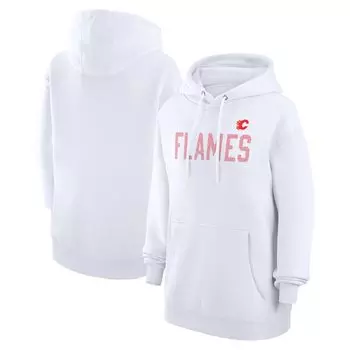 Пуловер с капюшоном G-III 4Her by Carl Banks Calgary Flames, белый