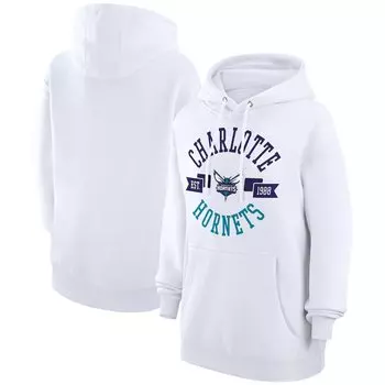 Пуловер с капюшоном G-III 4Her by Carl Banks Charlotte Hornets, белый