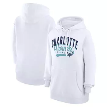 Пуловер с капюшоном G-III 4Her by Carl Banks Charlotte Hornets, белый