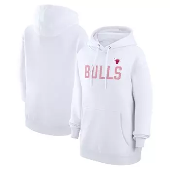 Пуловер с капюшоном G-III 4Her by Carl Banks Chicago Bulls, белый