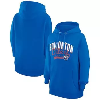 Пуловер с капюшоном G-III 4Her by Carl Banks Edmonton Oilers, роял