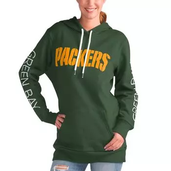 Пуловер с капюшоном G-III 4Her by Carl Banks Green Bay Packers, зеленый