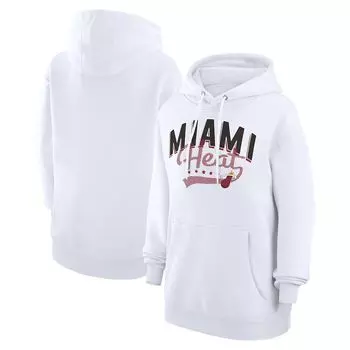 Пуловер с капюшоном G-III 4Her by Carl Banks Miami Heat, белый