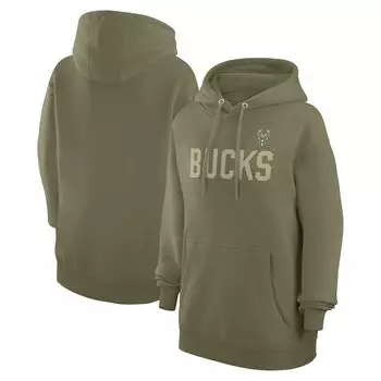 Пуловер с капюшоном G-III 4Her by Carl Banks Milwaukee Bucks, зеленый