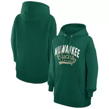 Пуловер с капюшоном G-III 4Her by Carl Banks Milwaukee Bucks, зеленый