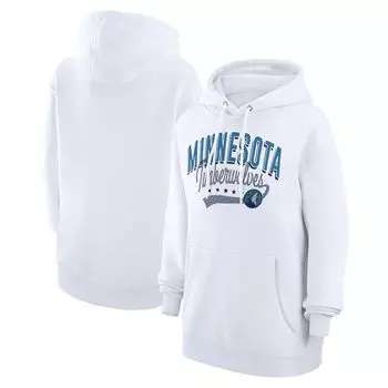 Пуловер с капюшоном G-III 4Her by Carl Banks Minnesota Timberwolves, белый