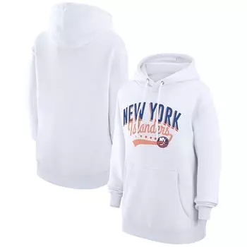 Пуловер с капюшоном G-III 4Her by Carl Banks New York Islanders, белый