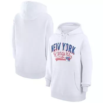 Пуловер с капюшоном G-III 4Her by Carl Banks New York Rangers, белый