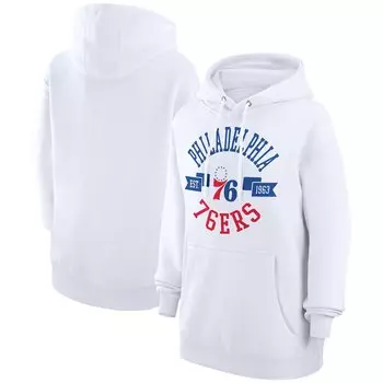 Пуловер с капюшоном G-III 4Her by Carl Banks Philadelphia 76Ers, белый