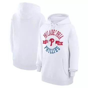 Пуловер с капюшоном G-III 4Her by Carl Banks Philadelphia Phillies, белый