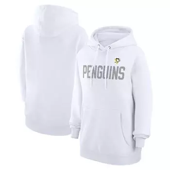 Пуловер с капюшоном G-III 4Her by Carl Banks Pittsburgh Penguins, белый