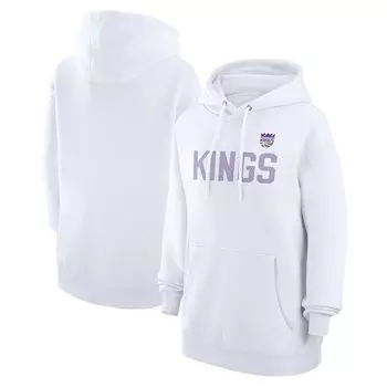 Пуловер с капюшоном G-III 4Her by Carl Banks Sacramento Kings, белый