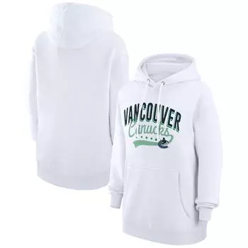Пуловер с капюшоном G-III 4Her by Carl Banks Vancouver Canucks, белый