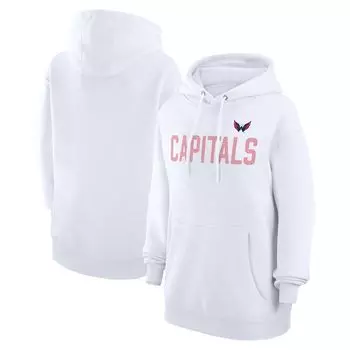 Пуловер с капюшоном G-III 4Her by Carl Banks Washington Capitals, белый