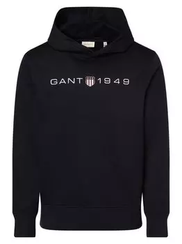 Пуловер с капюшоном Gant, синий