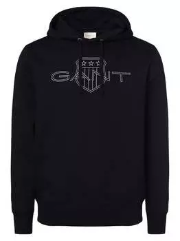 Пуловер с капюшоном Gant, синий