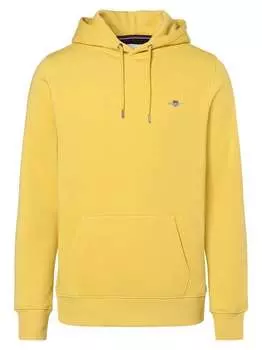 Пуловер с капюшоном Gant, желтый