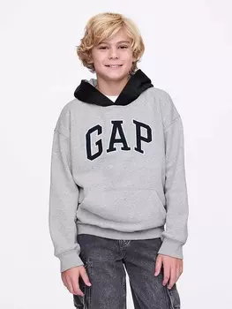 Пуловер с капюшоном GAP Hoodie, серый